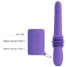 Pretty Love Gode avec poussée Pazuzu 15 x 3.5 cm Violet
